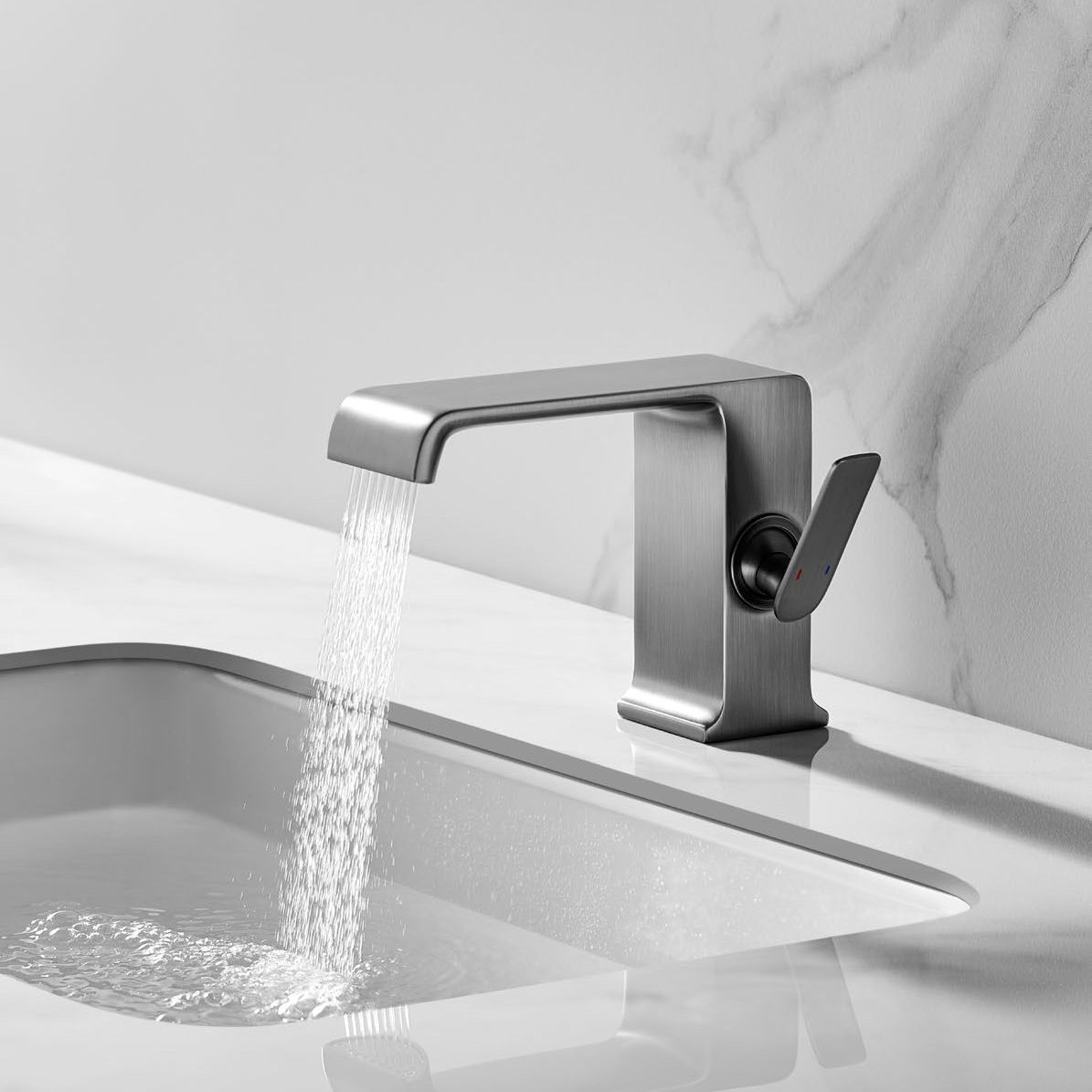  Vòi chậu lavabo cao 120mm bằng đồng Stream - FH9827 