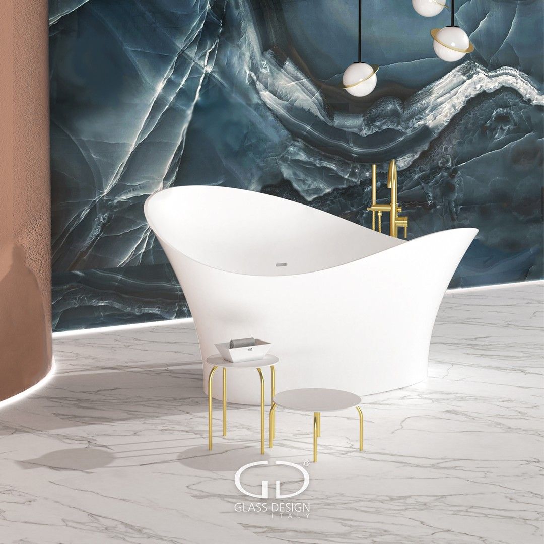 Bồn Tắm Flower Style White Mat / White Gloss