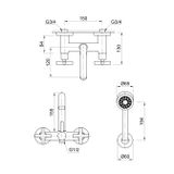  Vòi bồn tắm gắn tường Fly - FLY810 