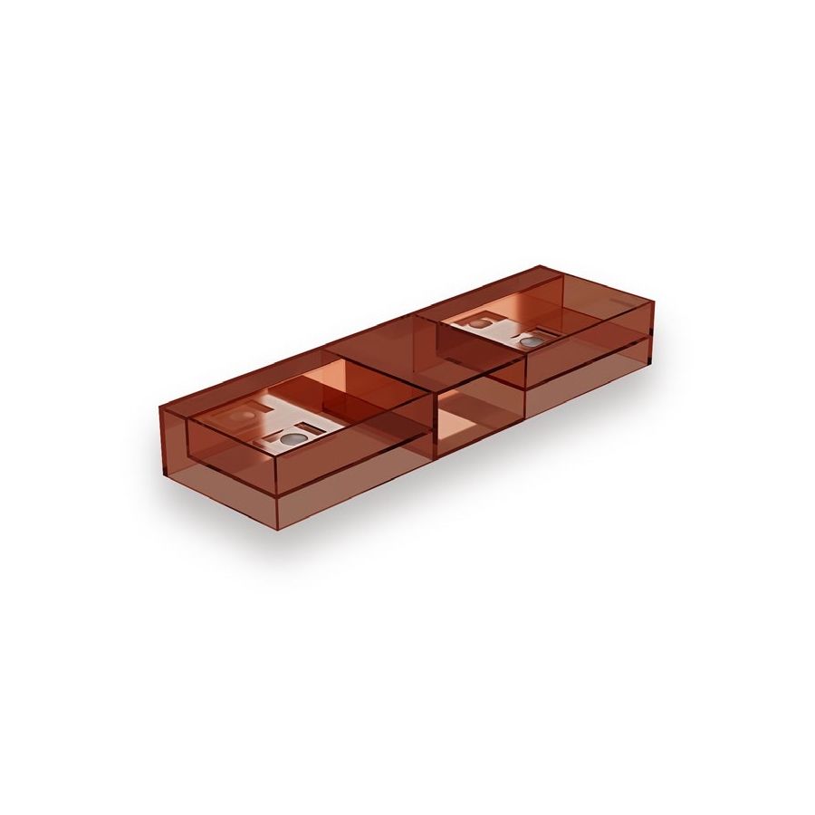 Chậu lavabo treo tường trong suốt - G233