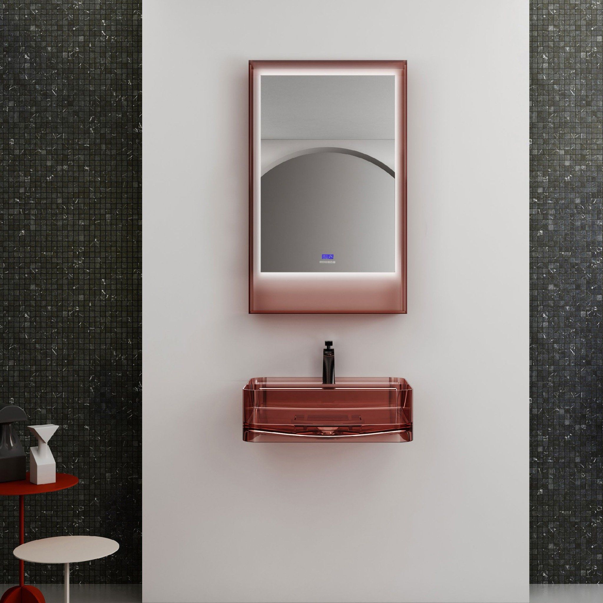 Chậu lavabo treo tường trong suốt - G821T