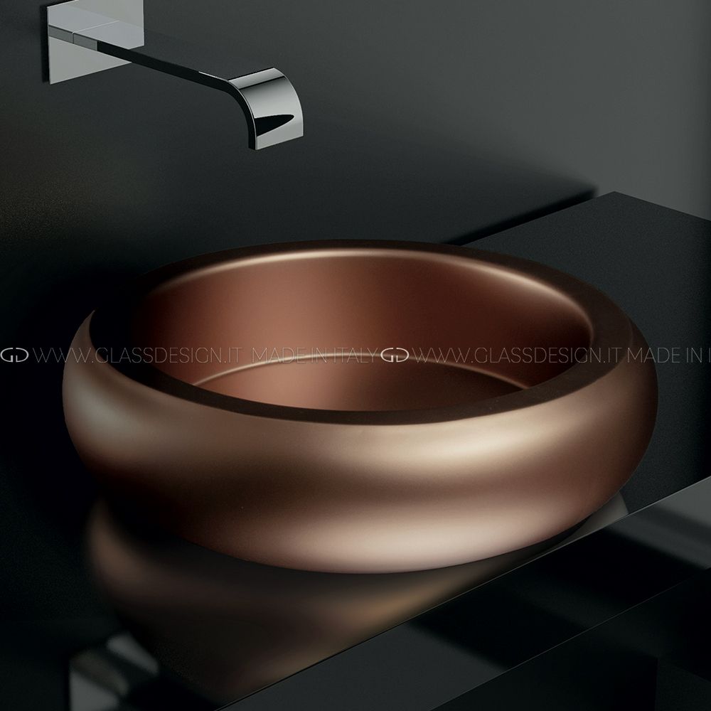  Chậu Lavabo Glo Ball Dark Mat Copper 