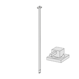  Vòi chậu lavabo âm trần bằng đồng Hito Quarantuno - H4U21 