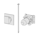  Vòi chậu lavabo âm trần bằng đồng Hito Cinquantuno - H5T21 