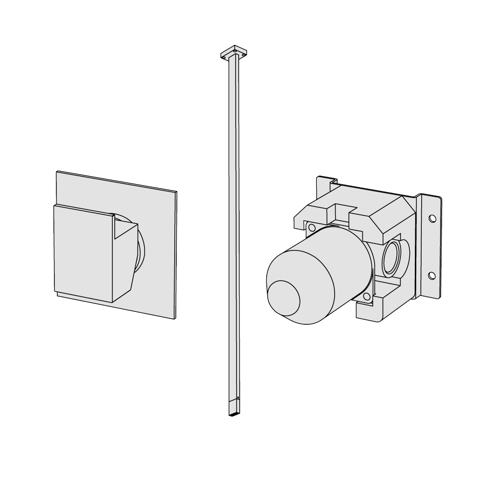  Vòi chậu lavabo âm trần bằng đồng Hito Cinquantuno - H5T21 