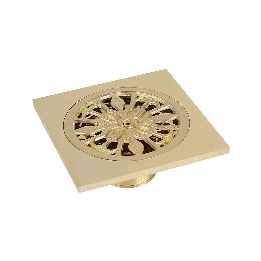 Nắp cống phễu thoát sàn ngăn côn trùng, rác thải, ngăn mùi hôi bằng đồng - HL40104