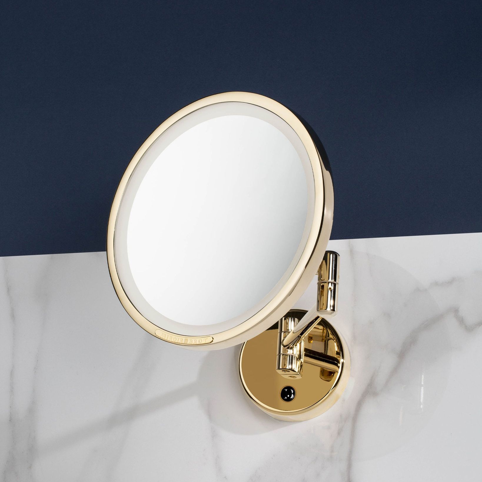 Gương trang điểm treo tường Ø24cm Intemporel Gold