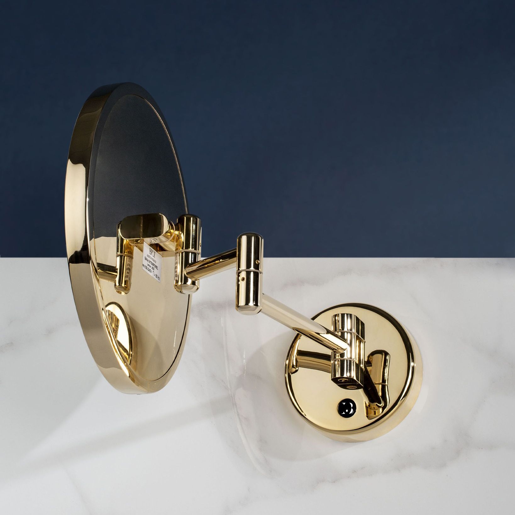 Gương trang điểm treo tường Ø24cm Intemporel Gold