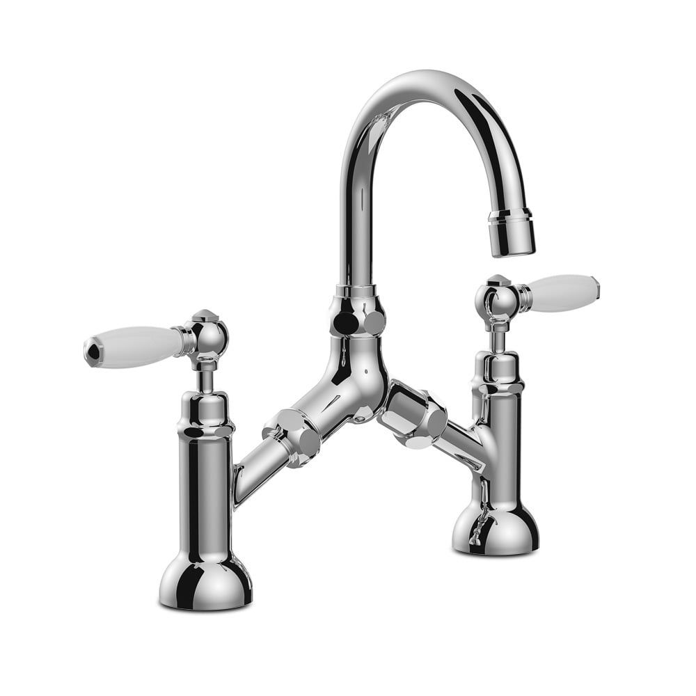 Vòi chậu lavabo cổ điển 2 lỗ bằng đồng Italica Leve - 3215