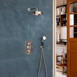  Vòi sen âm tường điều chỉnh nhiệt độ bát sen Ø200mm 1935 Janey Mac - JM-Shower-01 