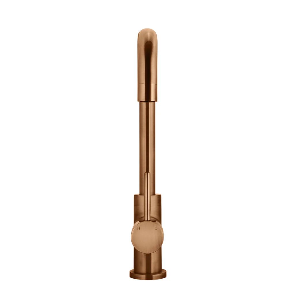 Vòi bếp rửa chén bát cao 343mm xoay 360 độ bằng đồng MBronze - K02BZ
