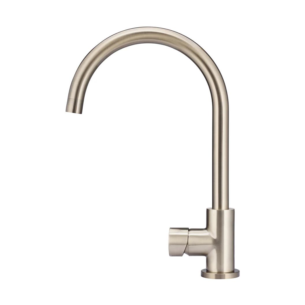 Vòi bếp rửa chén bát cao 359mm xoay 360 độ bằng đồng MChampagne - K03PNCH