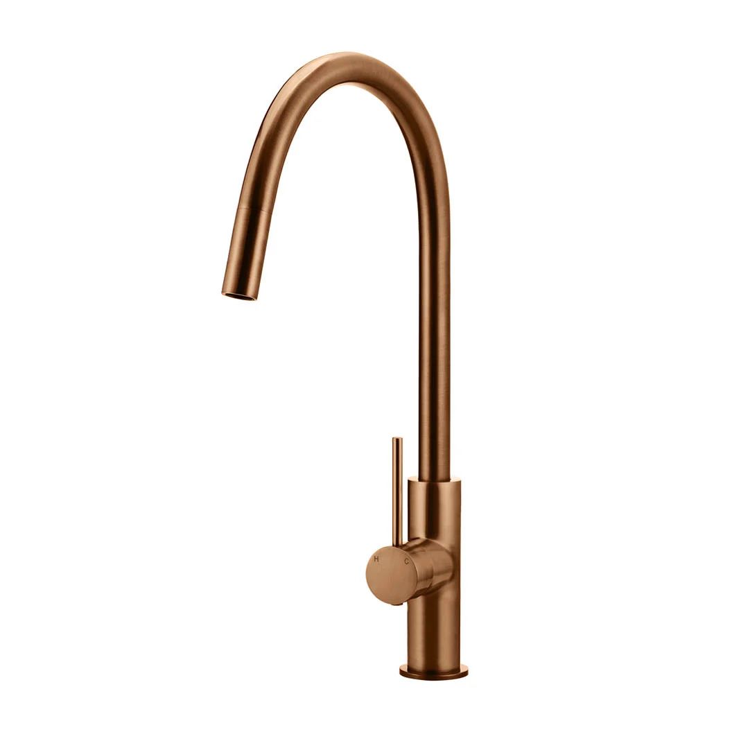 Vòi bếp rửa chén bát cao 442mm đầu vòi kéo ra bằng đồng MBronze - K17BZ