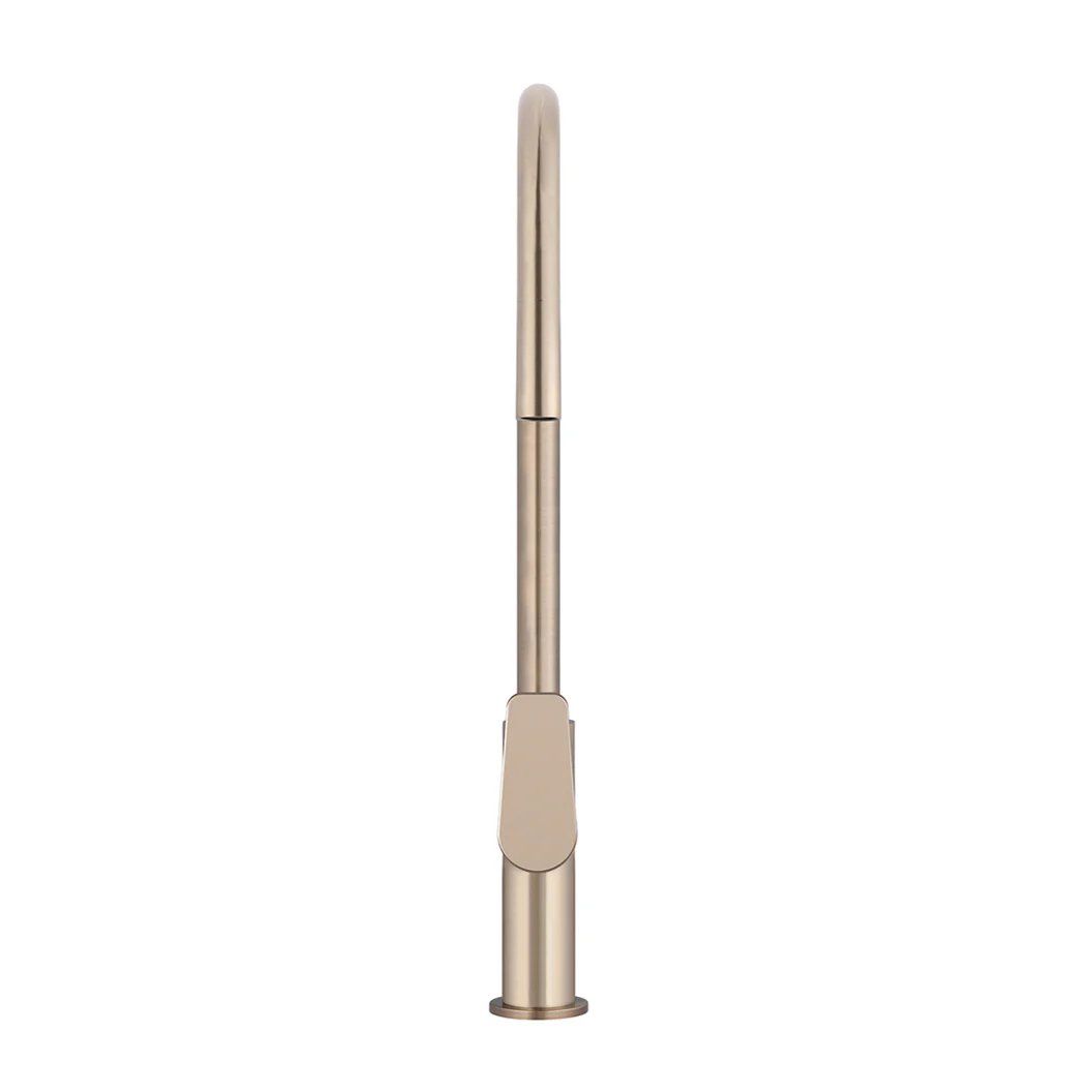Vòi bếp rửa chén bát cao 442mm đầu vòi kéo ra bằng đồng MChampagne - K17PDCH
