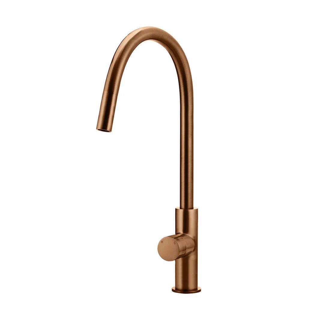 Vòi bếp rửa chén bát cao 442mm đầu vòi kéo ra bằng đồng MBronze - K17PNBZ