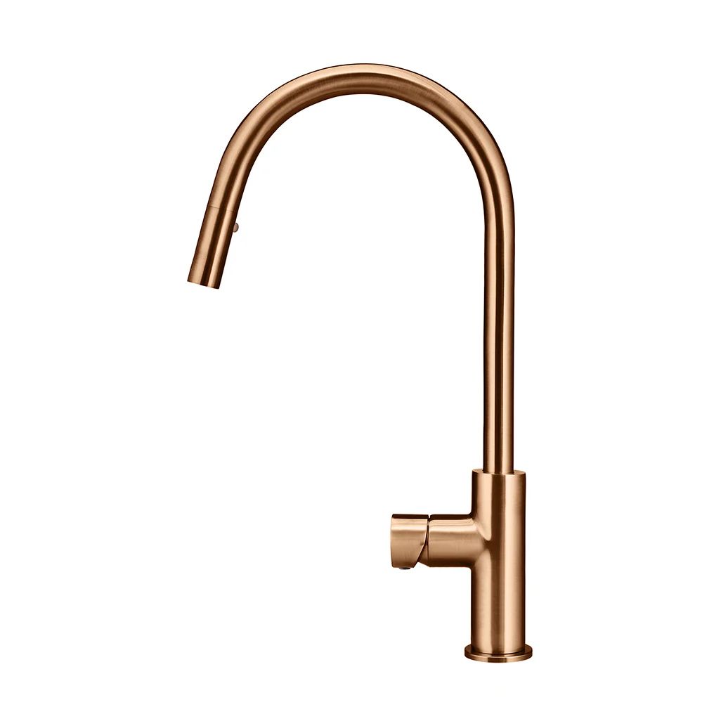 Vòi bếp rửa chén bát cao 442mm đầu vòi kéo ra bằng đồng MBronze - K17PNBZ