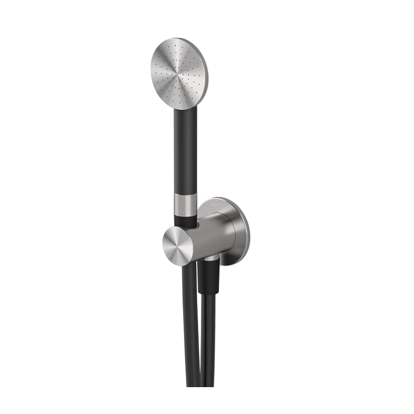 Sen cầm tay gắn tường phong cách spa Radomonte Wellness stainless steel - K20