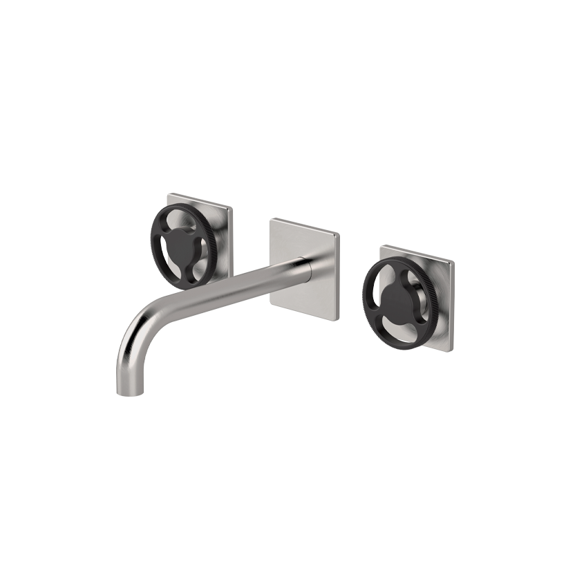 Vòi chậu lavabo gắn tường 3 lỗ dài 190mm bằng stainless steel Kàto - KAN28