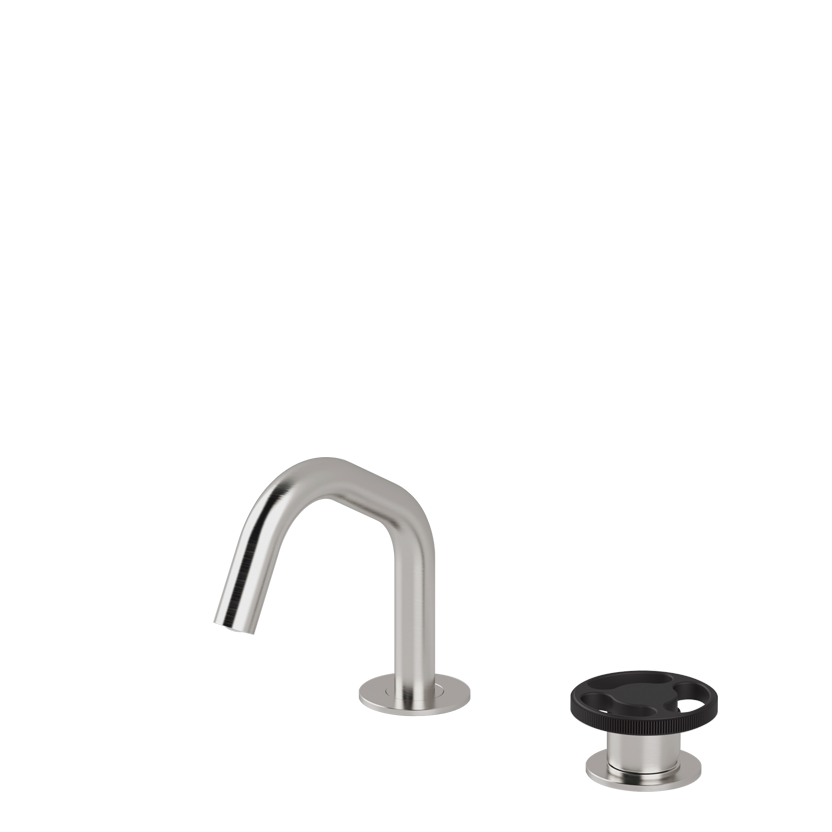 Vòi chậu lavabo xoay 2 lỗ cao 140mm bằng stainless steel Kàto - KAN32