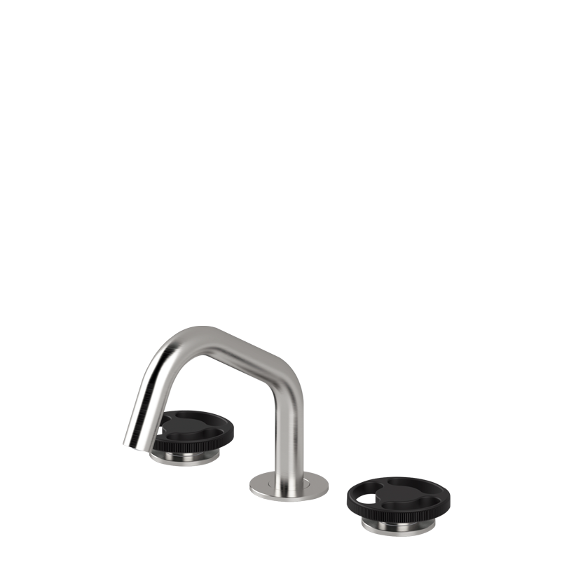  Vòi chậu lavabo xoay 3 lỗ cao 140mm bằng stainless steel Kàto - KAT23 