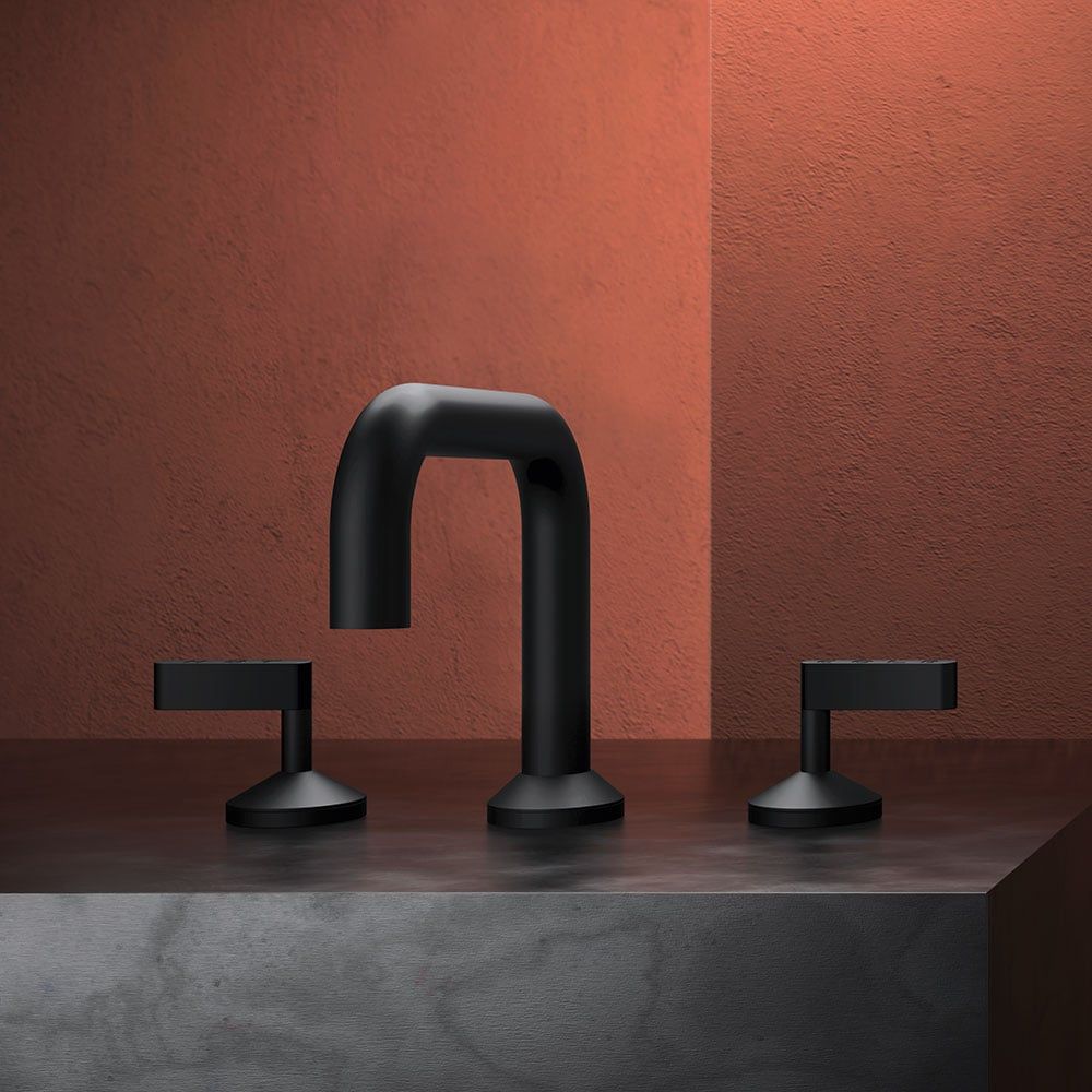 Vòi chậu lavabo 3 lỗ cao 160mm bằng đồng Koè - KOE12