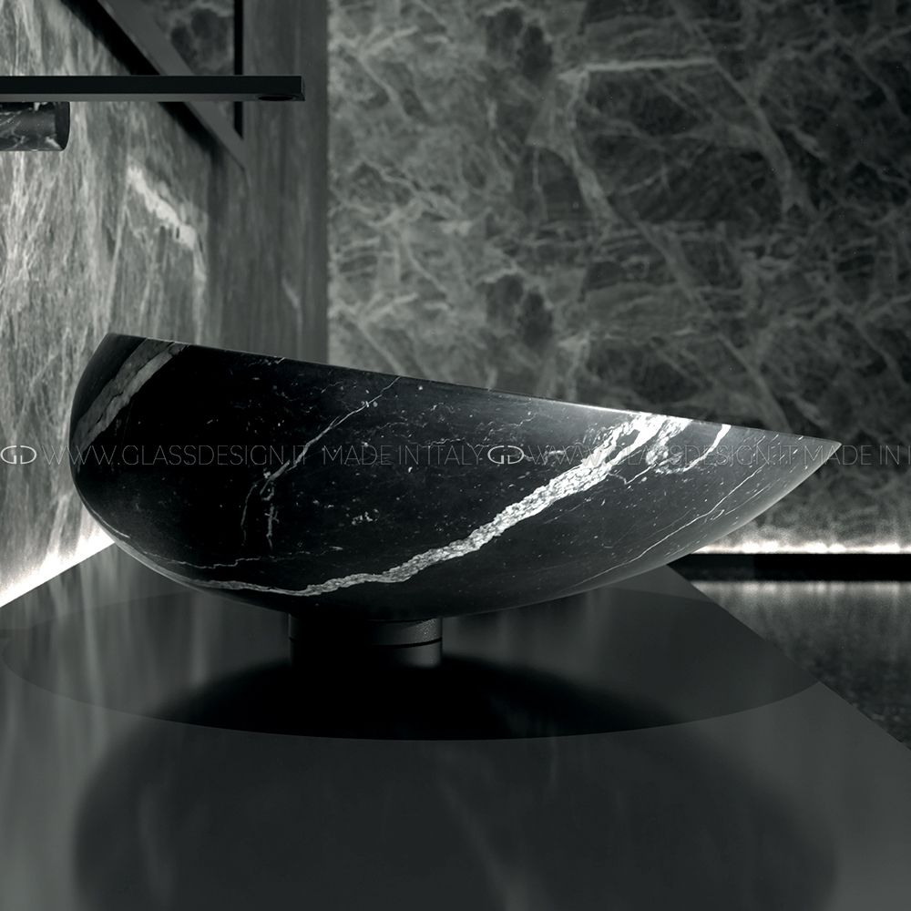  Chậu Lavabo Kool Max Marble Black Marquina 