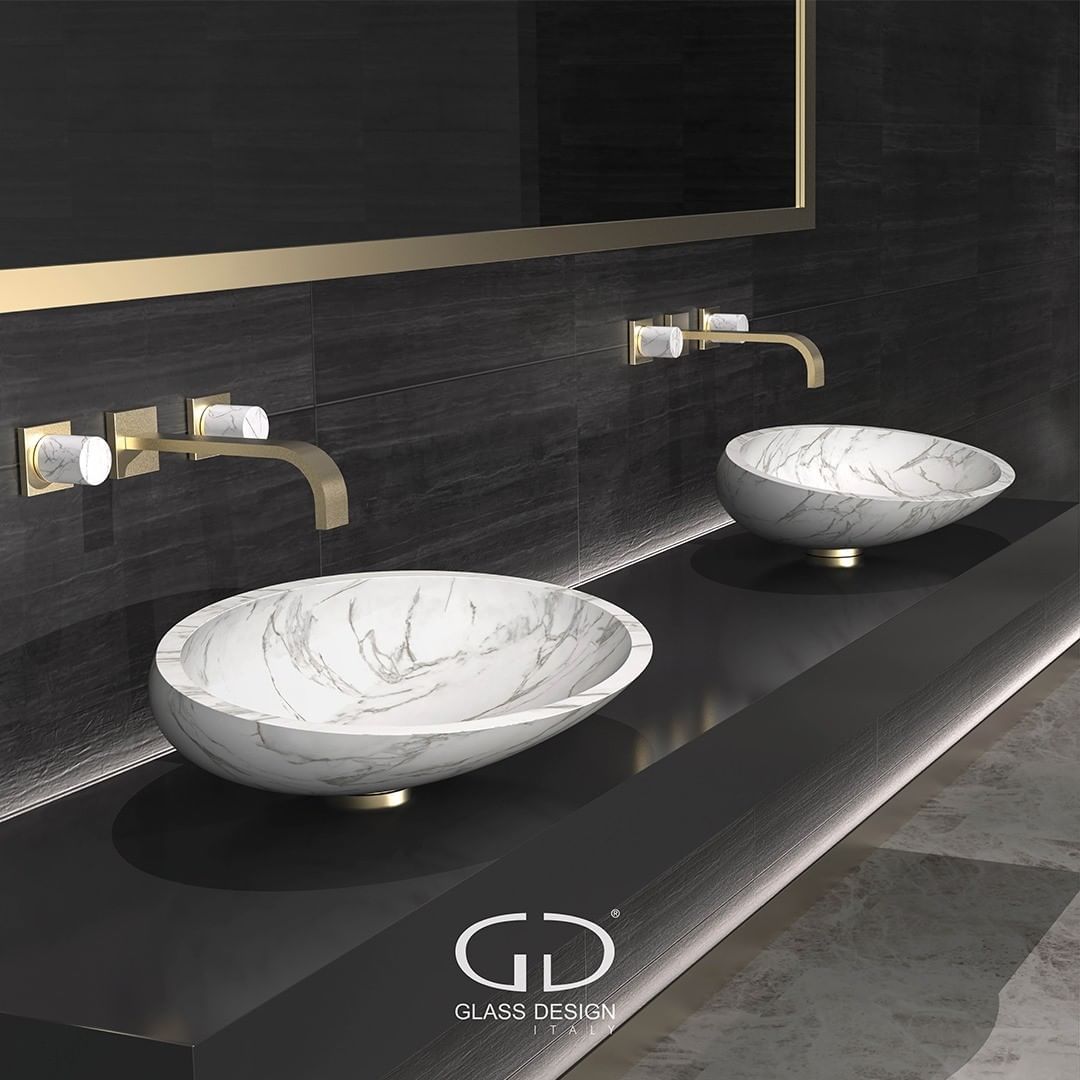  Chậu Lavabo Kool Max Marble Marmo Carrara 