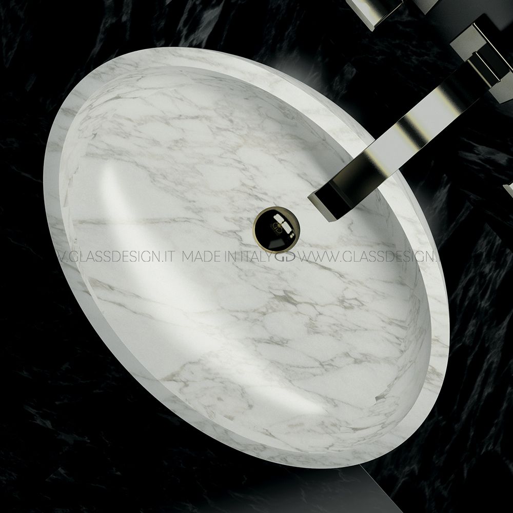  Chậu Lavabo Kool Max Marble Marmo Carrara 