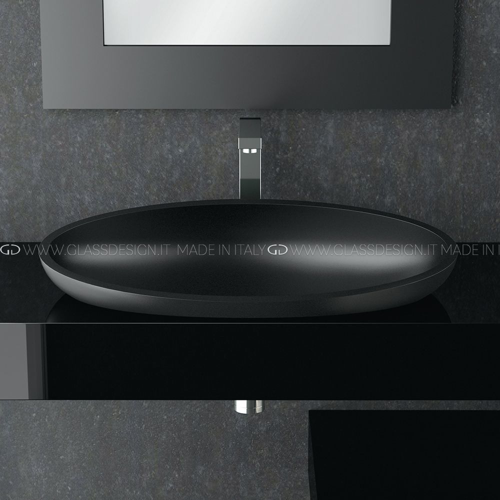  Chậu Lavabo Bán Âm Bàn Kool XL FL Black 