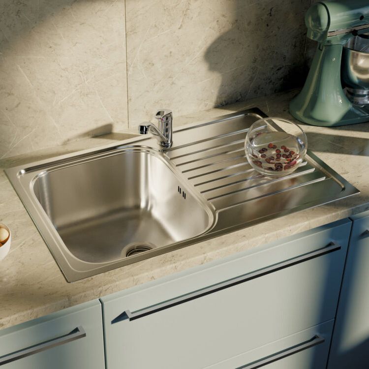 Chậu rửa chén bát stainless steel 1 hố KSGW79