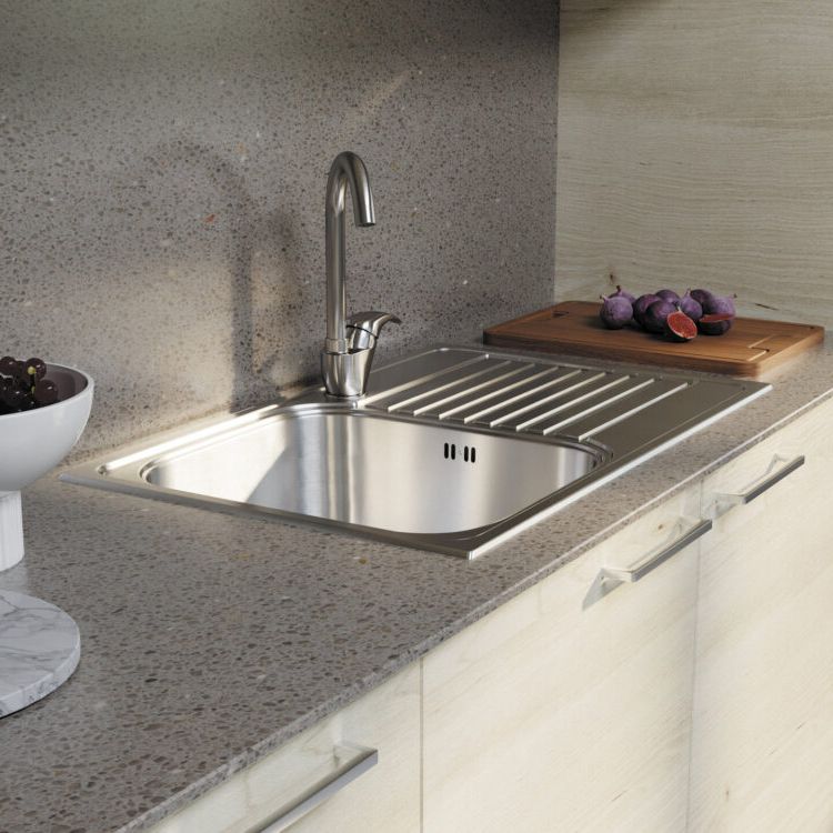 Chậu rửa chén bát stainless steel 1 hố KSGW79
