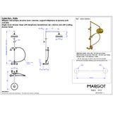  Sen cây có vòi sen cầm tay bằng đồng Thétis Cross Handles - M02-2204M 