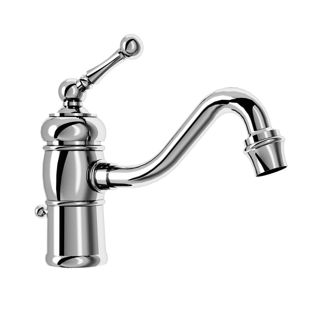  Vòi chậu lavabo cao 166mm bằng đồng Thétis Cross Handles - M02-1101M 