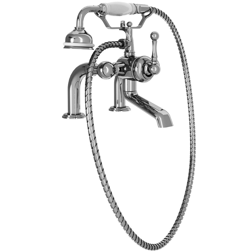 Vòi bồn tắm và sen cầm tay bằng đồng Thétis Cross Handles - M02-3306M