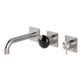  Vòi bồn tắm gắn tường dài 190mm 3 lỗ 3 đầu ra bằng stainless steel Mirò - MIR88 