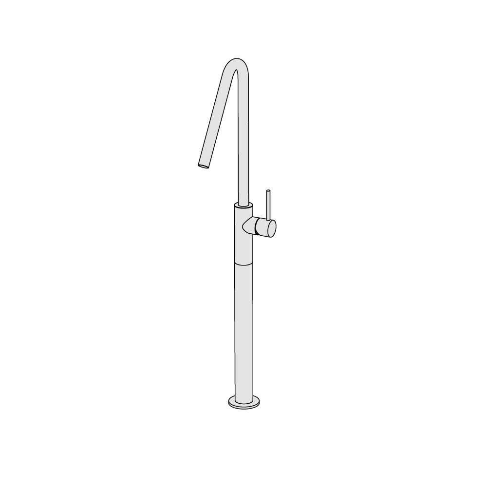 Vòi chậu lavabo cao 640mm bằng đồng Minimè - MME53