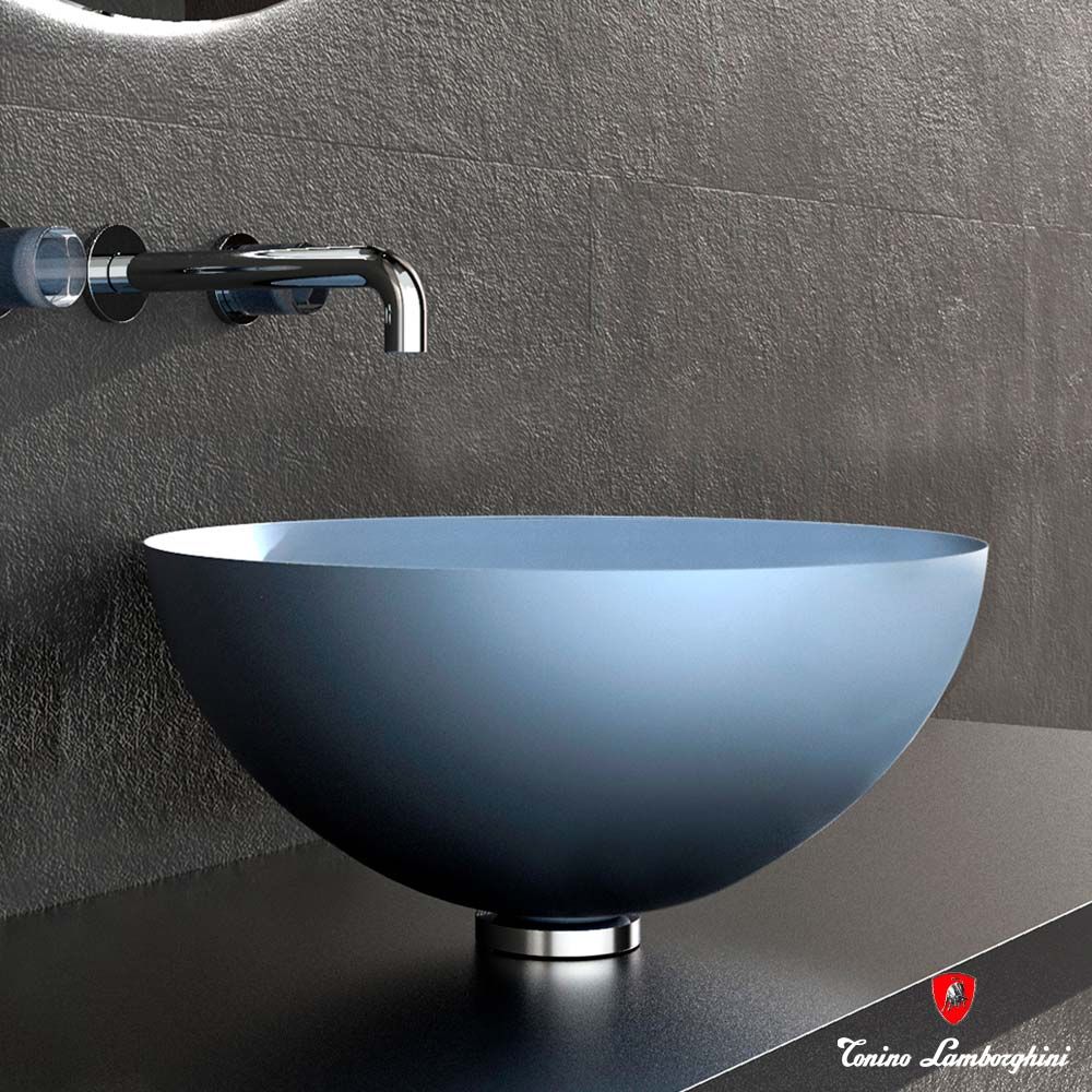 Chậu rửa mặt Moonshine Light Blue Mat / Chrome