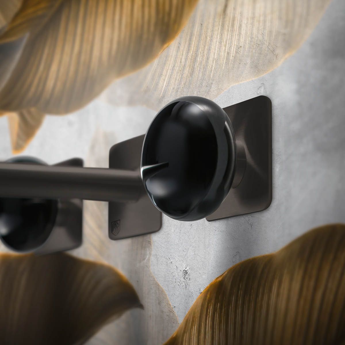  Vòi chậu lavabo gắn tường 3 lỗ dài 190mm bằng stainless steel Mirò - MRN28 