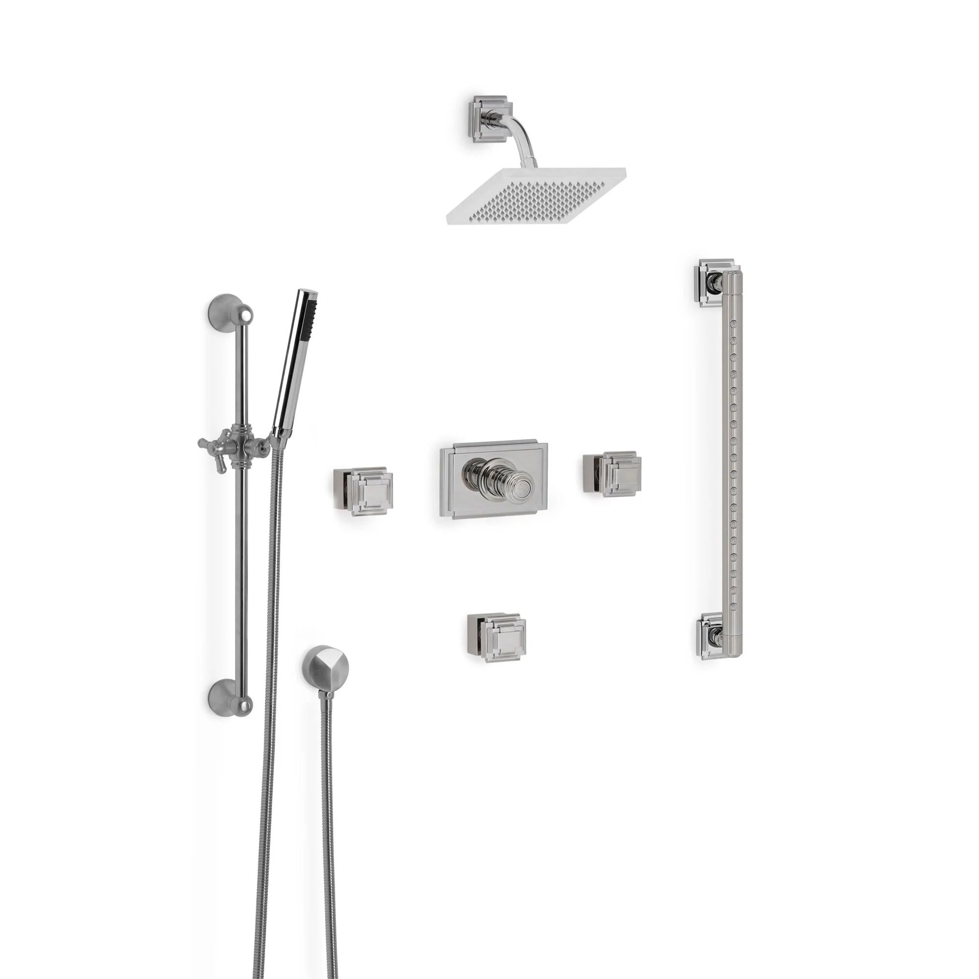  Vòi sen âm tường điều chỉnh nhiệt độ Nouveau bằng đồng - SHOWER1 