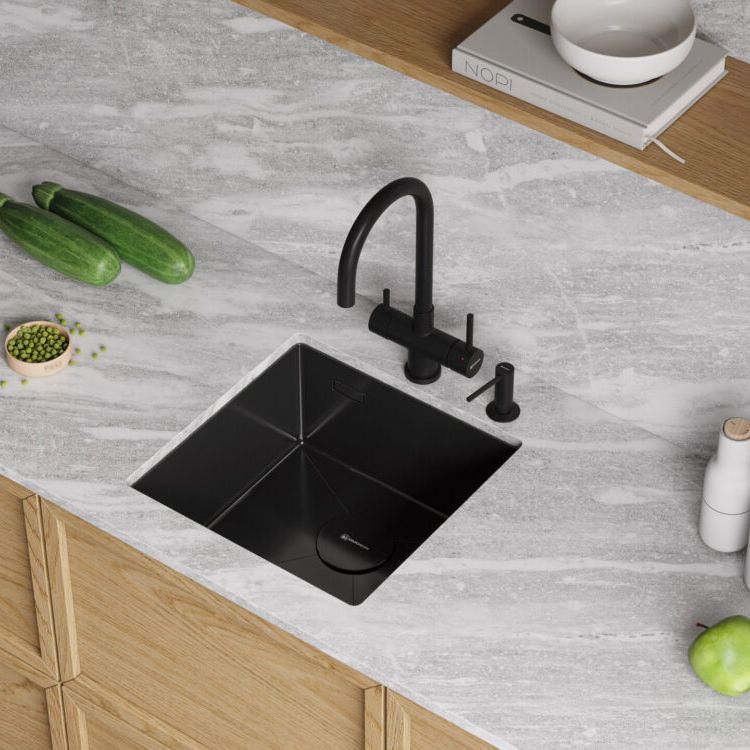 Chậu rửa chén bát stainless steel 1 hố AKSM46