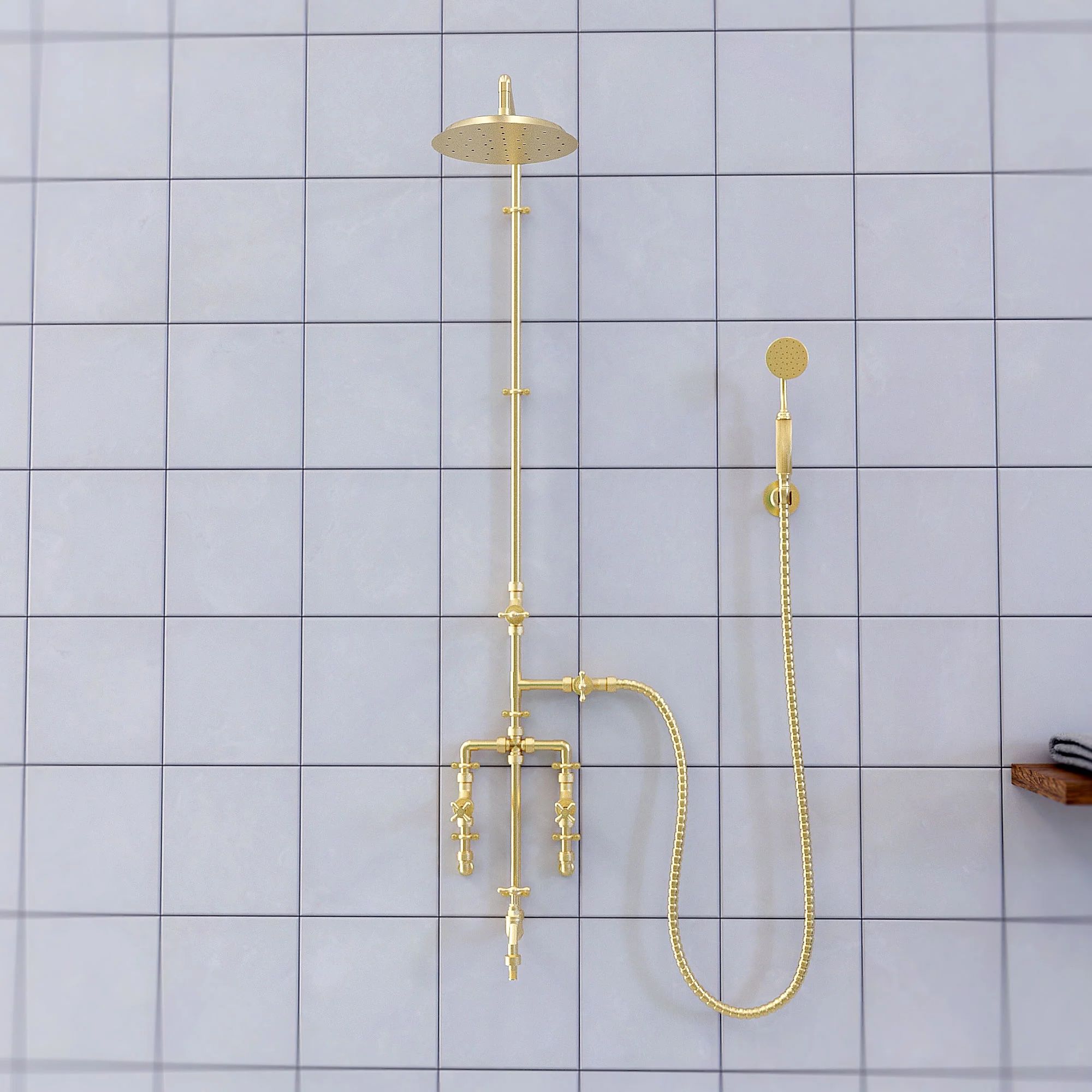 Sen cây gắn tường ngoài trời bằng đồng thau (brass) - Produc