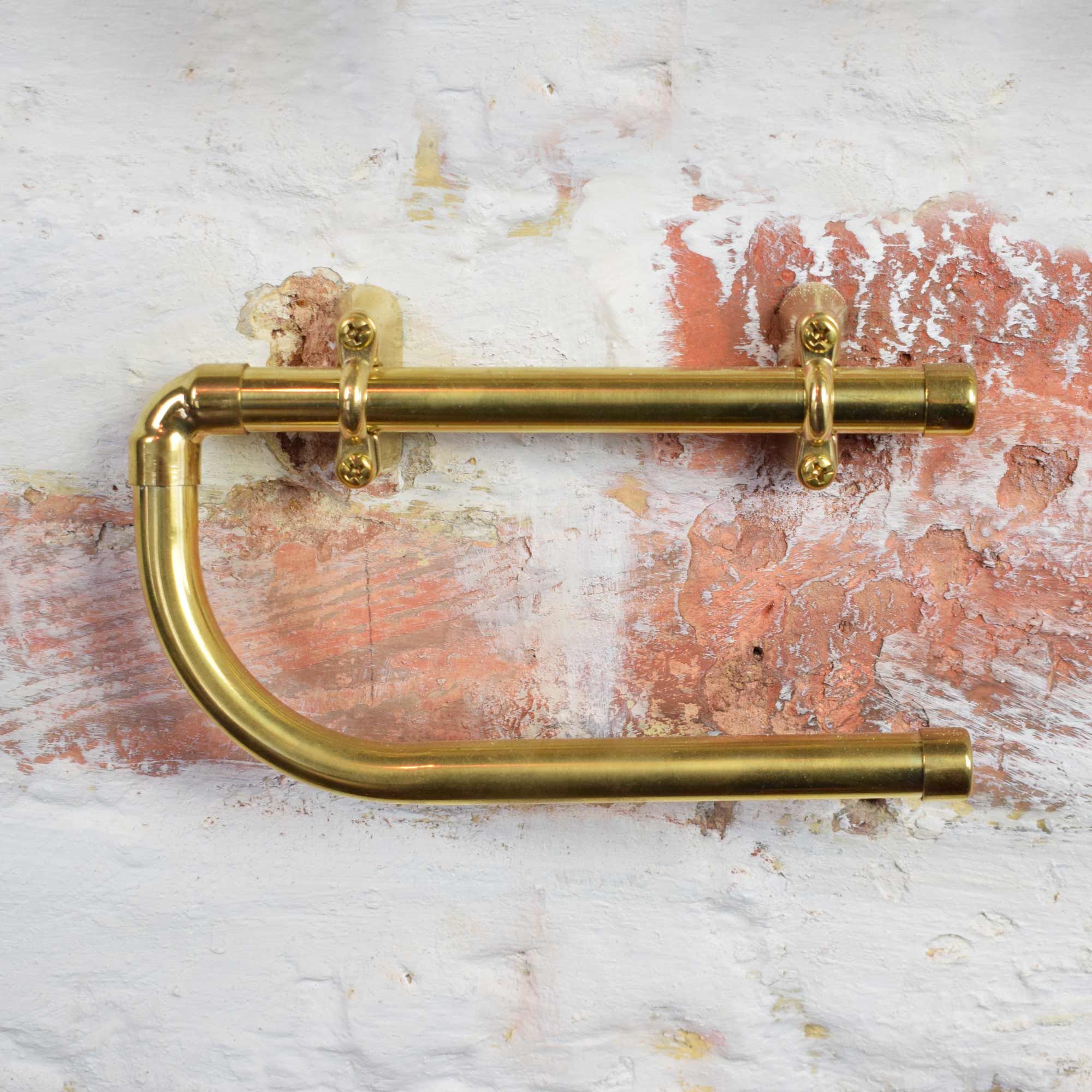 Móc treo giấy vệ sinh không nắp chụp bằng đồng - Proholder Brass