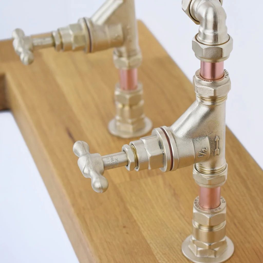 Vòi chậu lavabo 2 lỗ bằng đồng - Protapeko