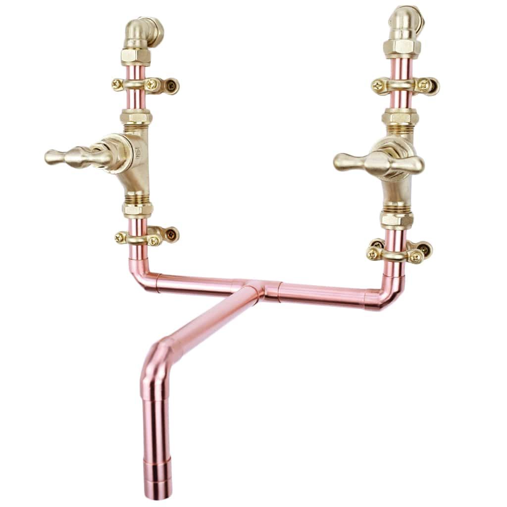 Vòi chậu lavabo gắn tường bằng đồng - Protapmen