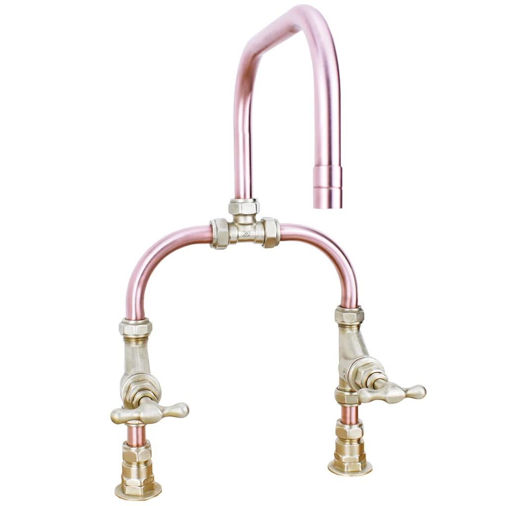 Vòi chậu lavabo 2 lỗ bằng đồng - Protapsei