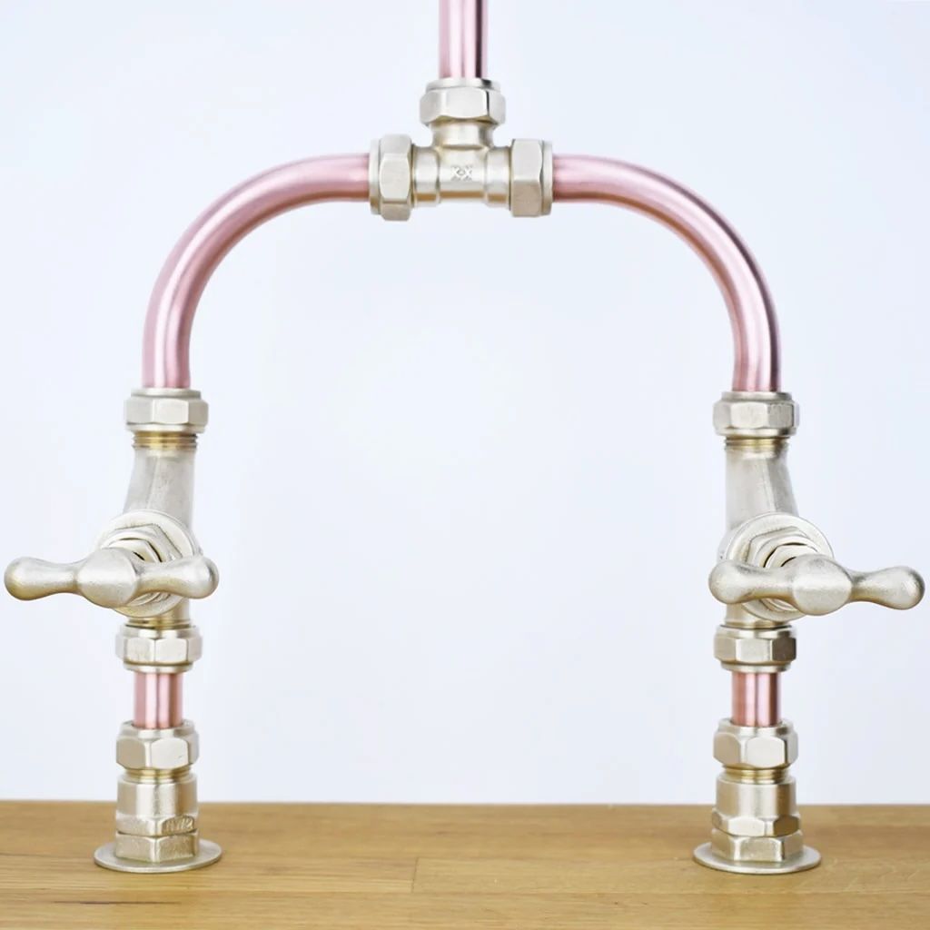 Vòi chậu lavabo 2 lỗ bằng đồng - Protapsei