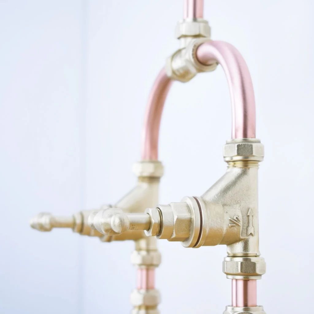 Vòi chậu lavabo 2 lỗ bằng đồng - Protapsei