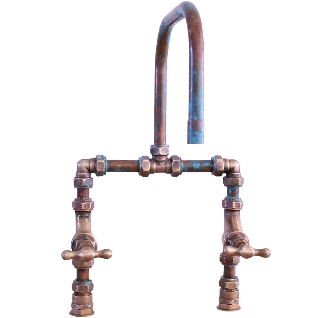 Vòi chậu lavabo 2 lỗ bằng đồng - Protapver