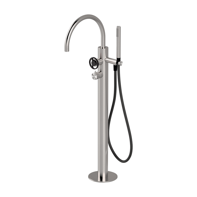  Vòi bồn tắm gắn sàn có vòi sen cầm tay bằng stainless steel Kàto - PVK99 