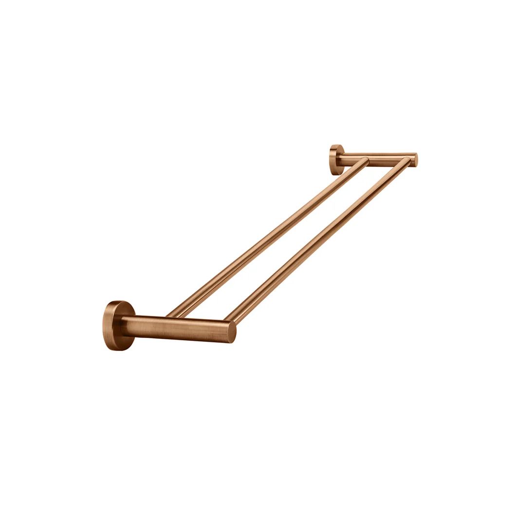 Thanh treo khăn đôi phòng tắm dài 600/900mm bằng đồng MBronze - R01RBZ